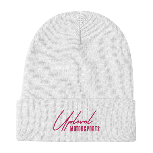 ULM Pink Logo Embroidered Beanie