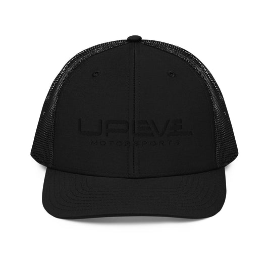 ULM Black Logo Trucker Hat