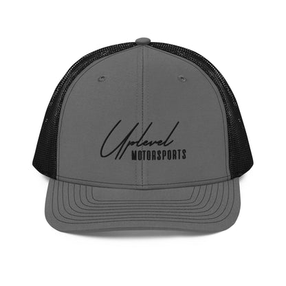 ULM White Script Logo Trucker Hat