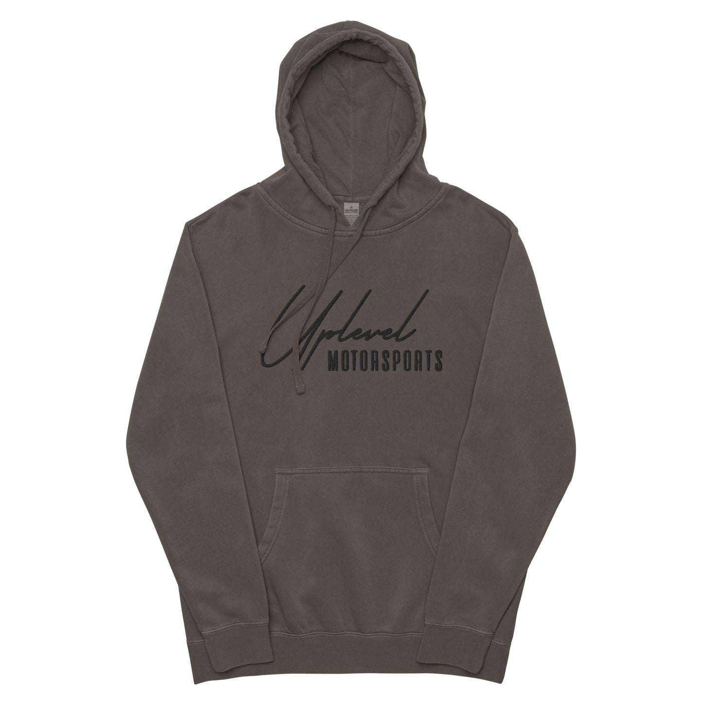 ULM Black Script Washed Out Vintage Hoodie