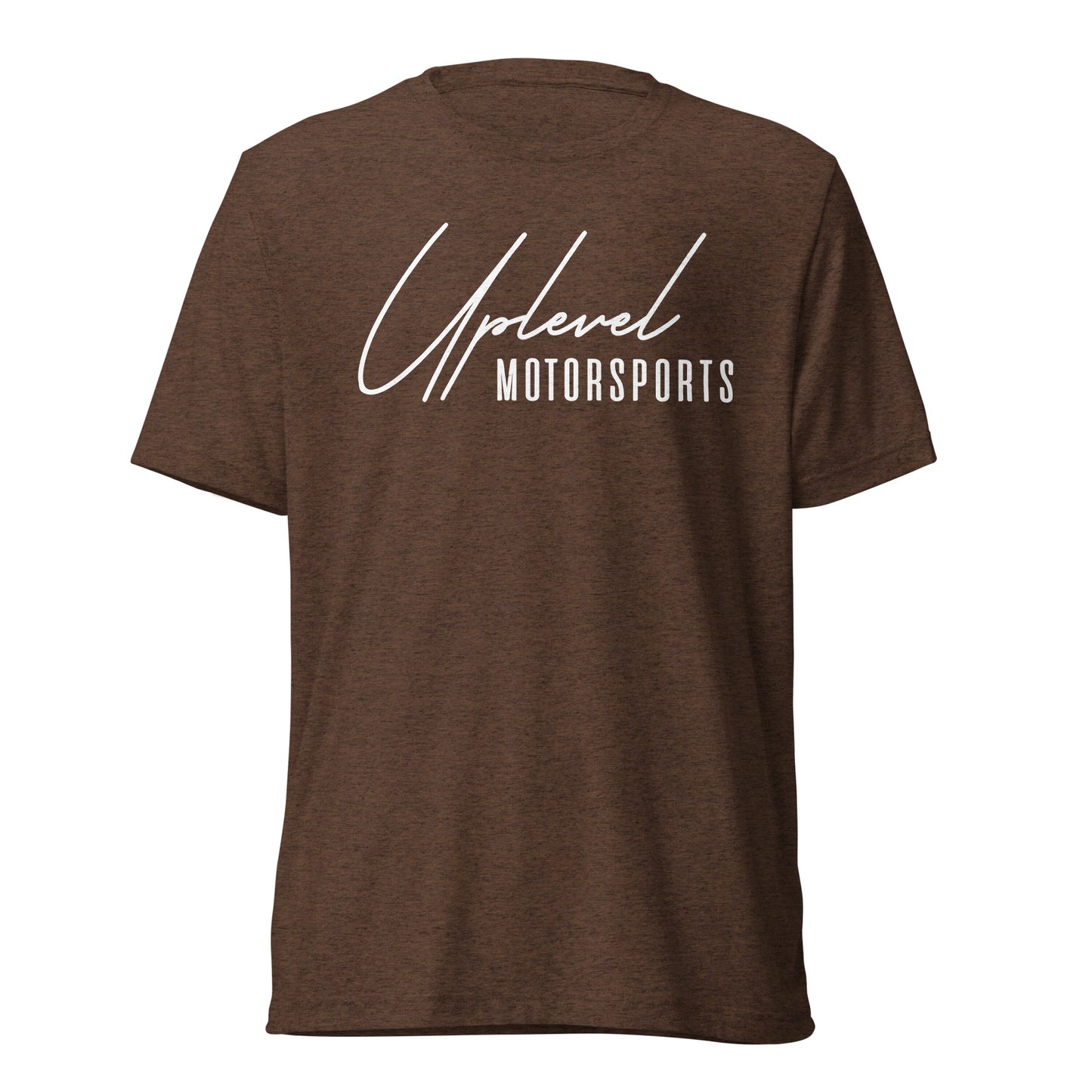 ULM White Script Logo Triblend Tee