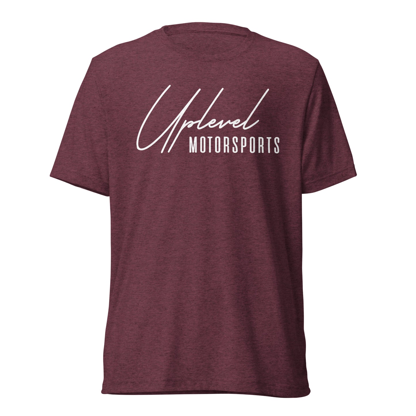 ULM White Script Logo Triblend Tee