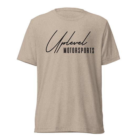 ULM Black Script Logo Triblend T-Shirt