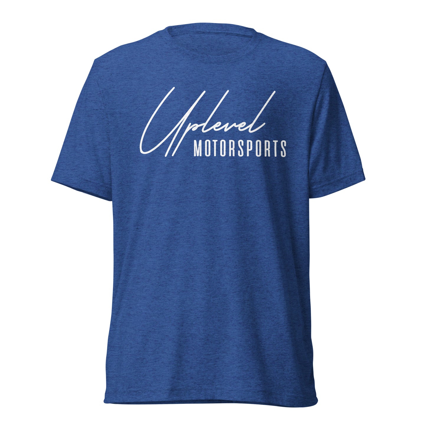 ULM White Script Logo Triblend Tee